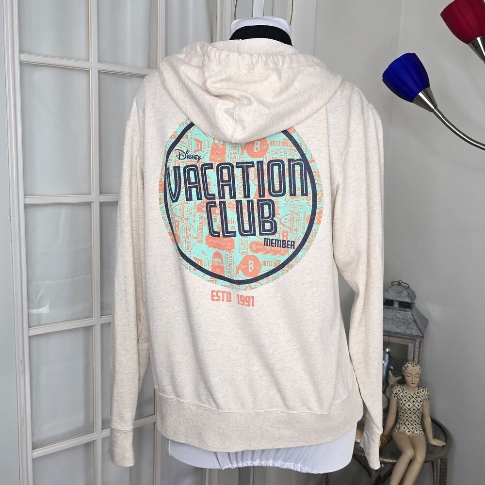 Disney Parks Disney Vacation Club Member Hooded Jacket DVC Size M/L
